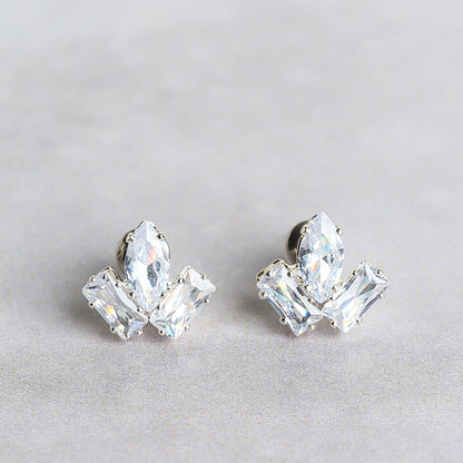3rd Design Diamond Cut Stud Earring